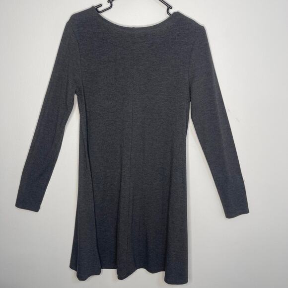 Old Navy women's medium dress gray knit tunic stretchy soft comfortable - Picture 4 of 12